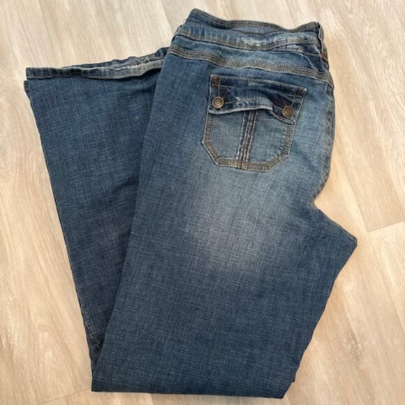 Y2K HYDRAULIC bootcut jeans - size 18 - Picture 1 of 6